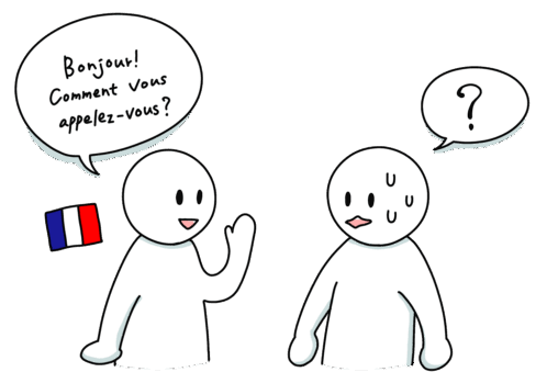 フランス語ができません。